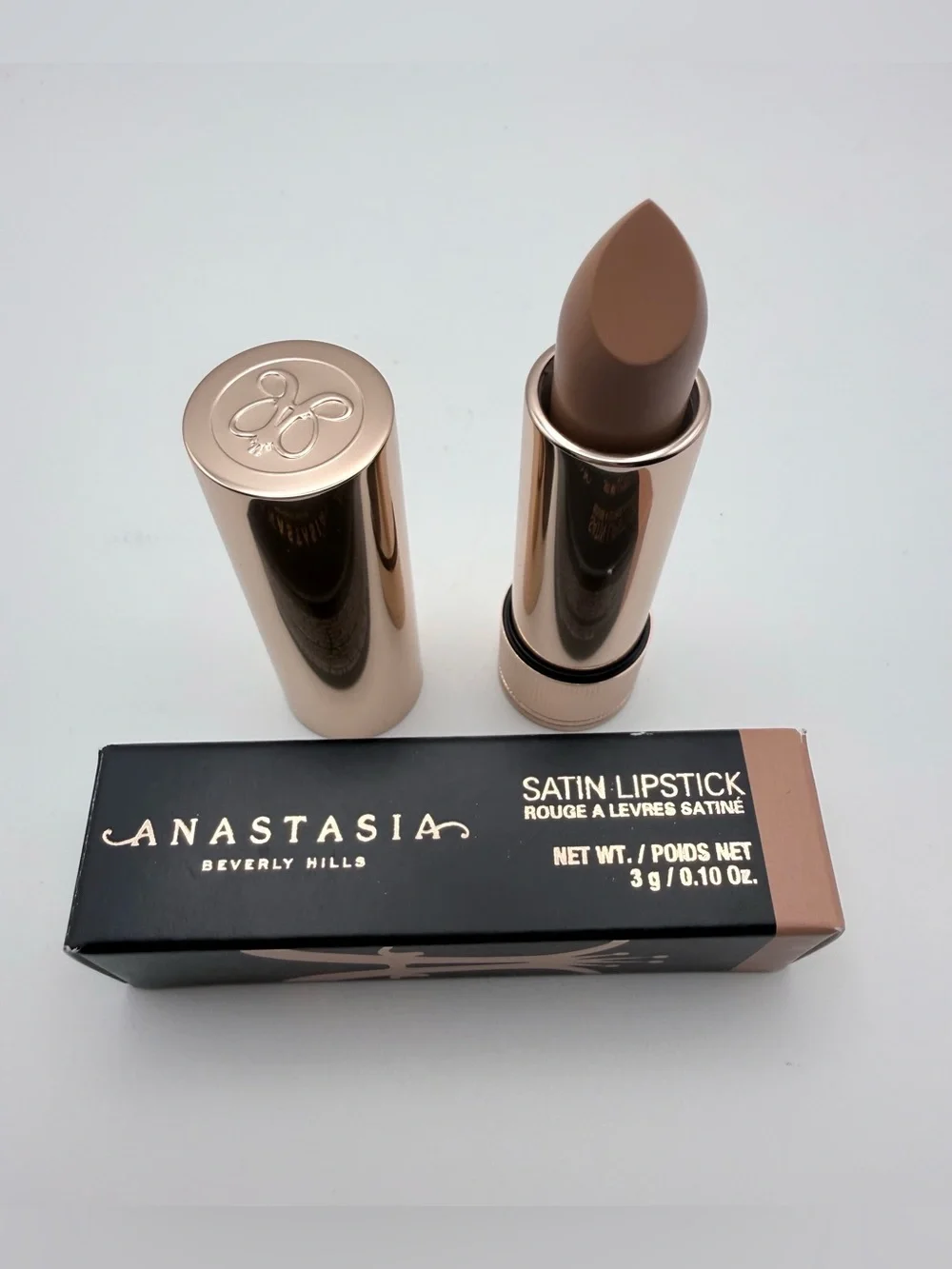 NIB Anastasia Beverly Hills Satin Lipstick in shade: Honey Taupe - Full Size